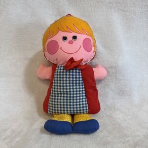 Vtg 1973 Playskool Little Red Riding Hood Doll Story Book Plush 11"